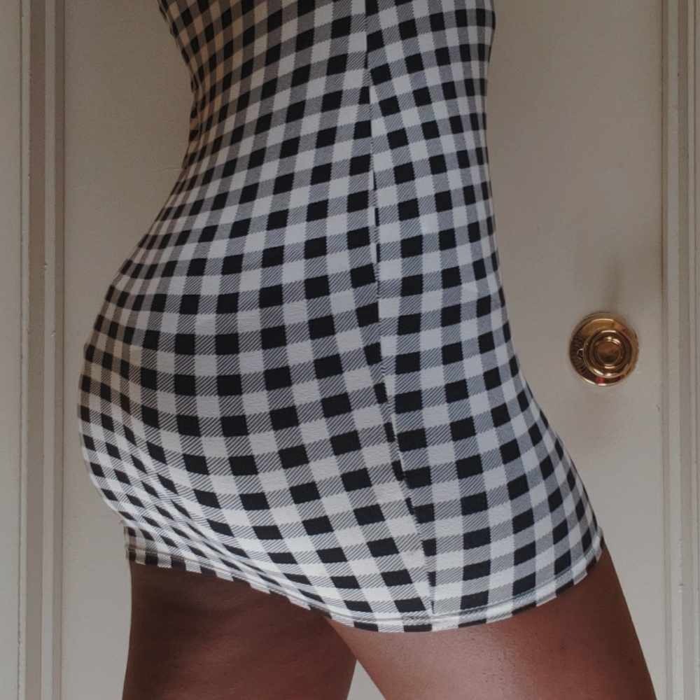 Checkered Mini Dress